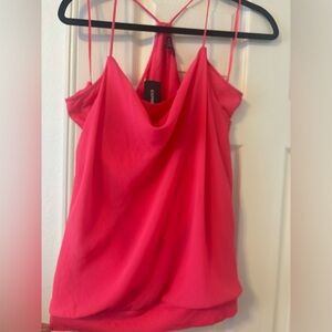 Express Asymmetrical Pink Sleeveless Camisole